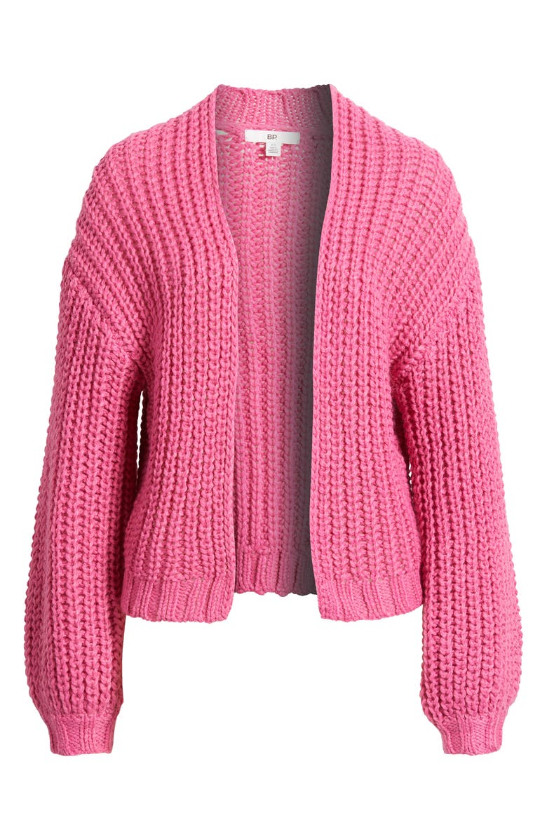BP. Oversize Cardigan, Alternate, color, Pink Fizz
