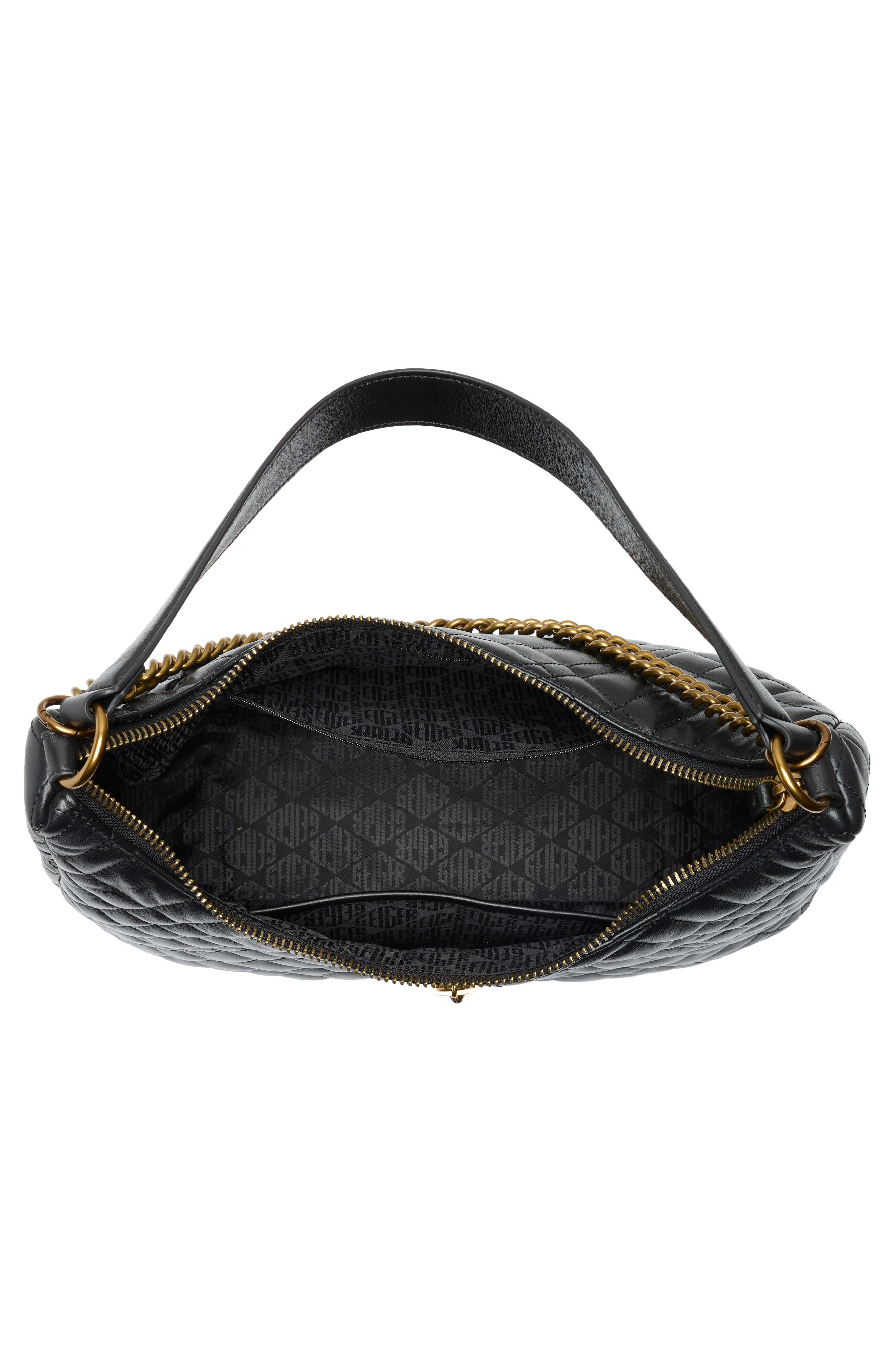 Kurt Geiger London Large Brixton Hobo Bag, Alternate, color, Black