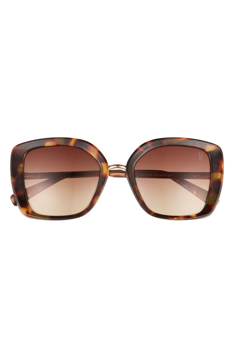 Frye 52mm Gradient Square Sunglasses, Main, color, 