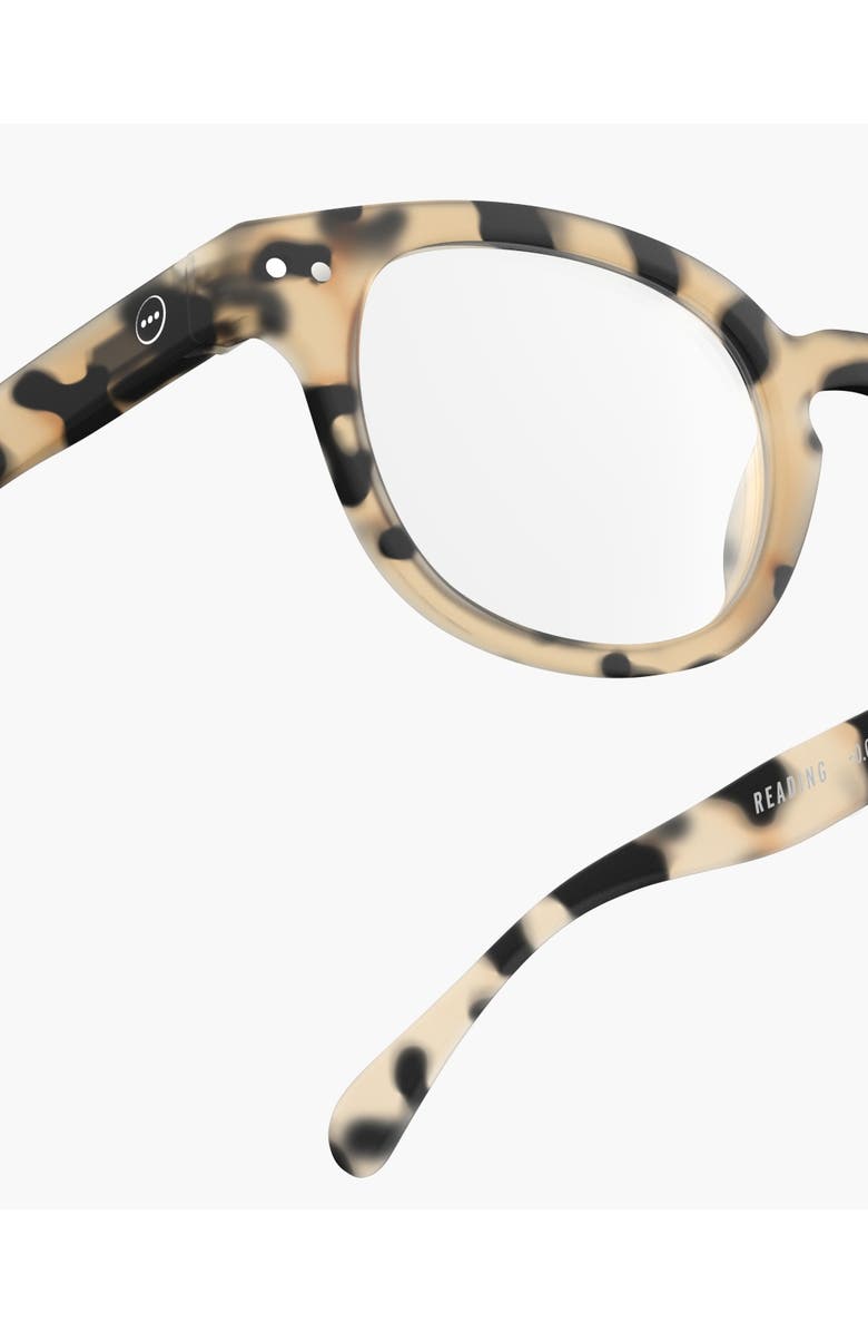 IZIPIZI #C 49mm Square Reading Glasses, Alternate, color, Light Tortoise