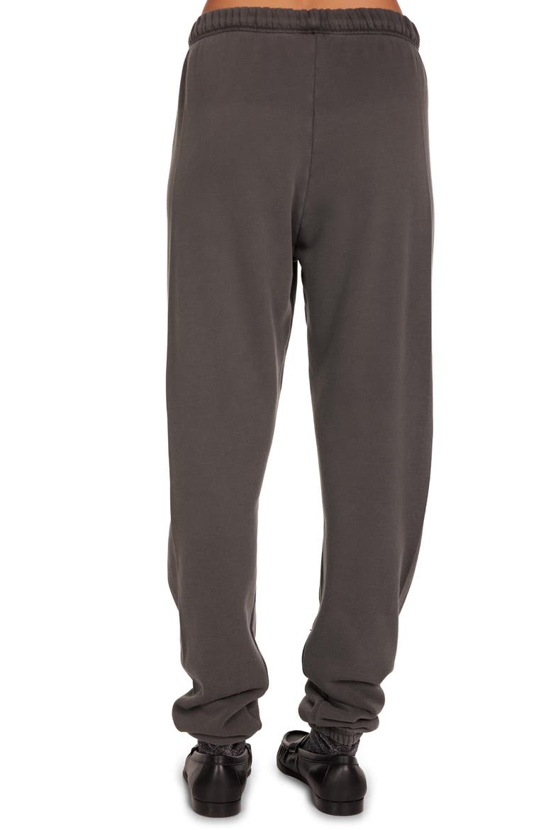 Nika Black Crystal Multi Stars Sweatpants, Alternate, color, Pigment Black