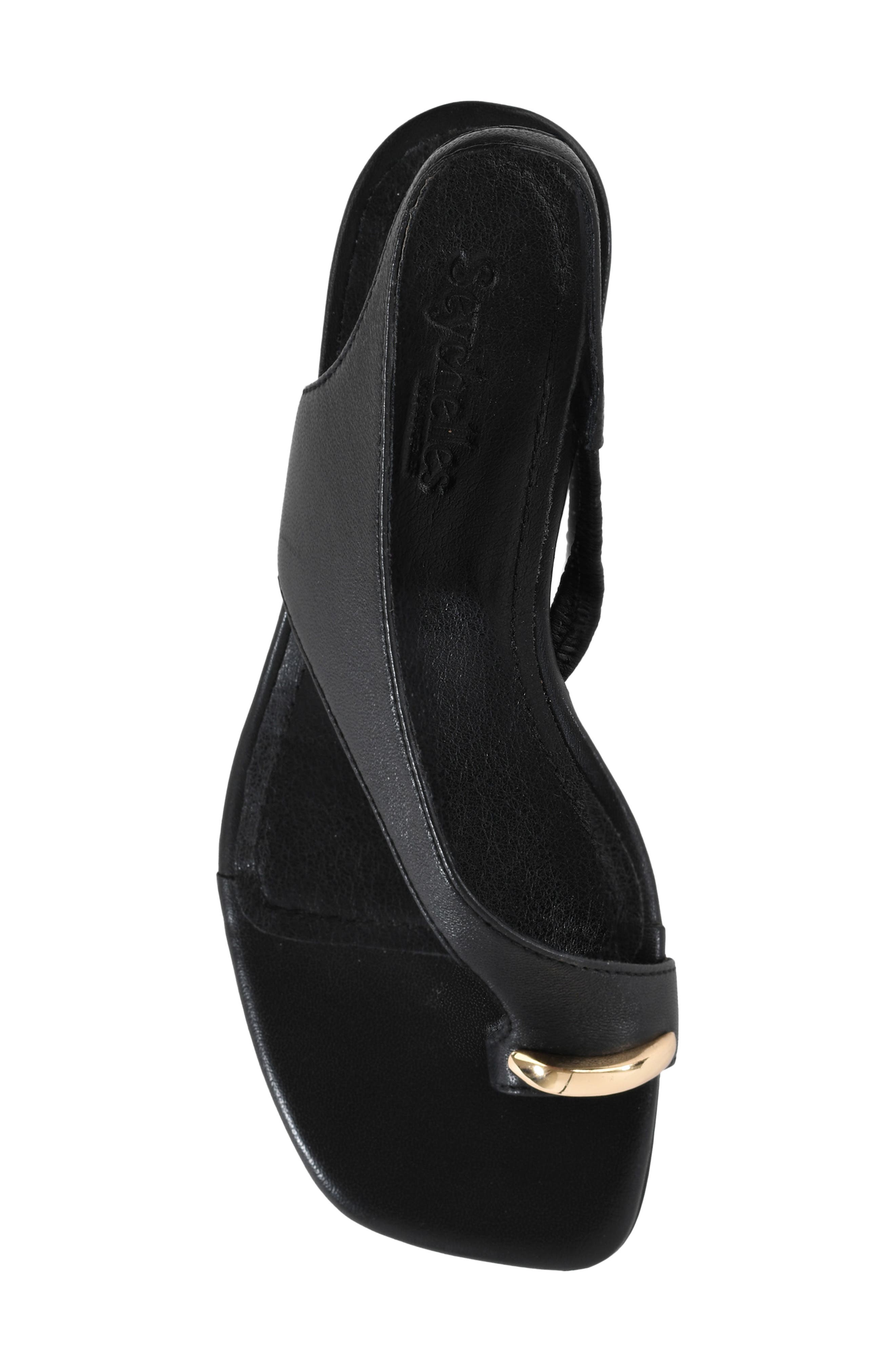 Seychelles Sparks Flying Slingback Kitten Heel Sandal, Alternate, color, Black