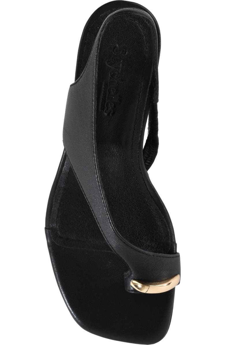 Seychelles Sparks Flying Slingback Kitten Heel Sandal, Alternate, color, Black