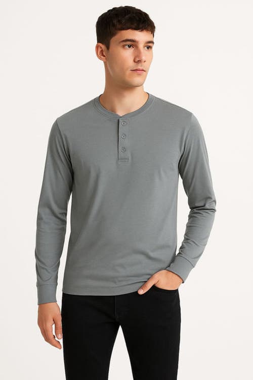 Benben 3 Pack Mens Long Sleeve Henley Tees