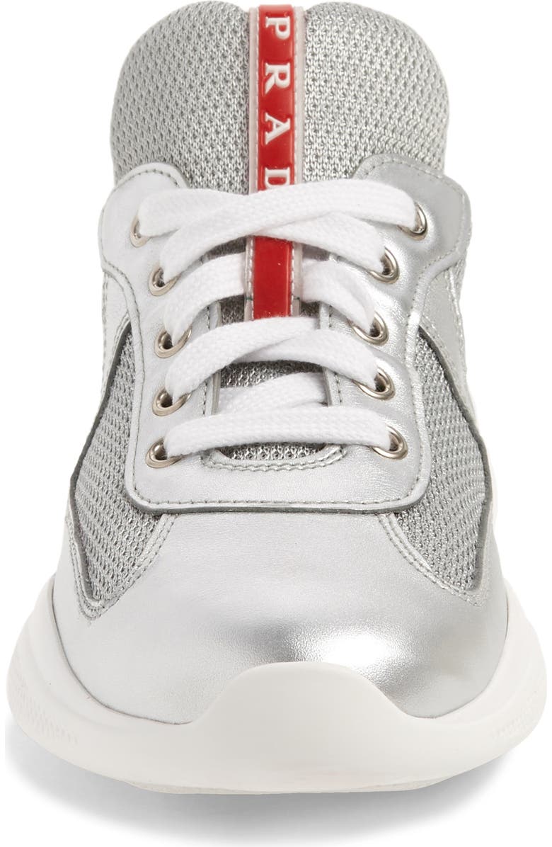 Prada Low-Top Sneaker, Alternate, color,