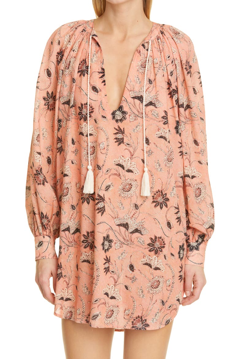 Biarritz Tunic Dress, Main, color, PRIMROSE