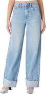 BLANKNYC Franklin Rib Cage High Waist Straight Leg Jeans