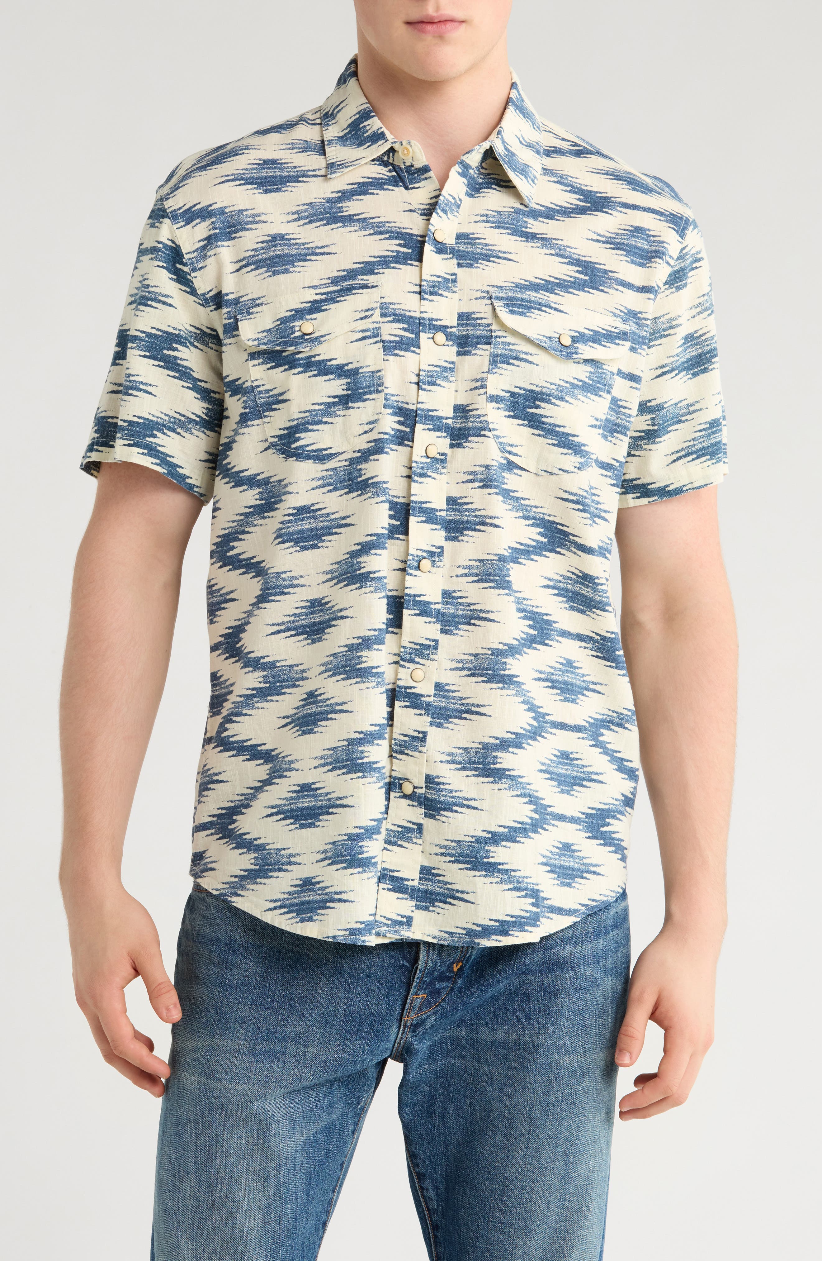Lucky Brand Mojave Short Sleeve Western Shirt