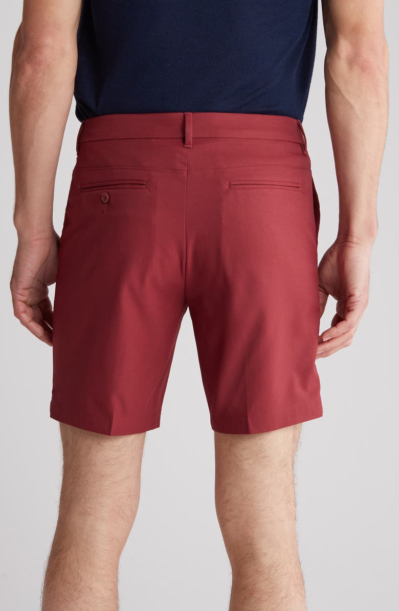 ORIGINAL PENGUIN GOLF 9-Inch Solid Flat Front Golf Shorts, Alternate, color, Cordovan