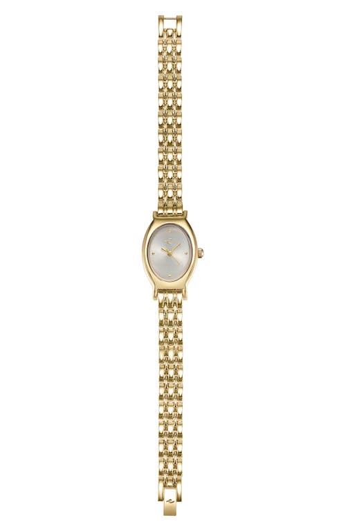 Ettika Classic Oval Dial Two-tone Bracelet Watch In Gold