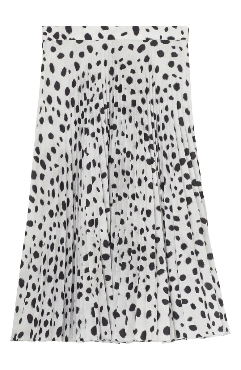 Burberry Animal Print Plissé Skirt, Alternate, color,