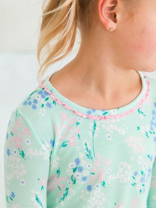 Rufflebutts Softsnooze Girls Ruffle Long Sleeve Pajama Set