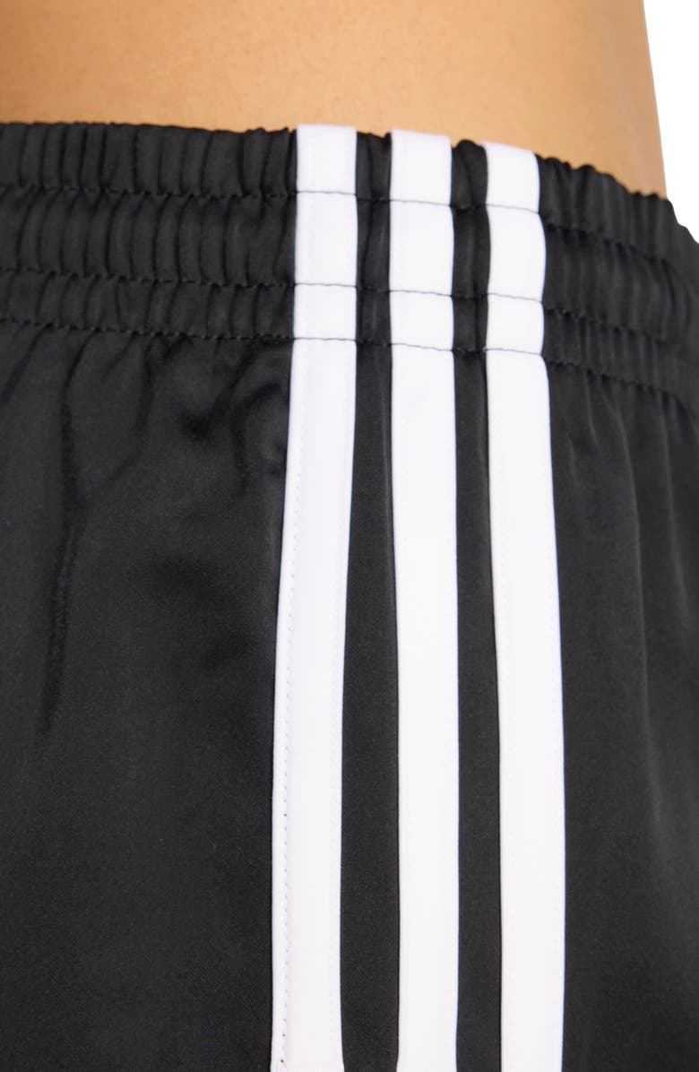 adidas Originals 3-Stripes Sprinter Shorts, Alternate, color, Black/ White