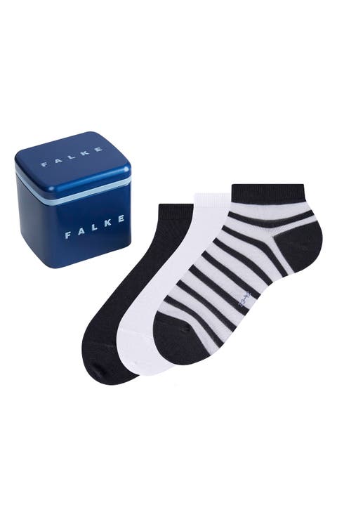 Assorted 3-Pack No-Show Happy Socks Gift Box