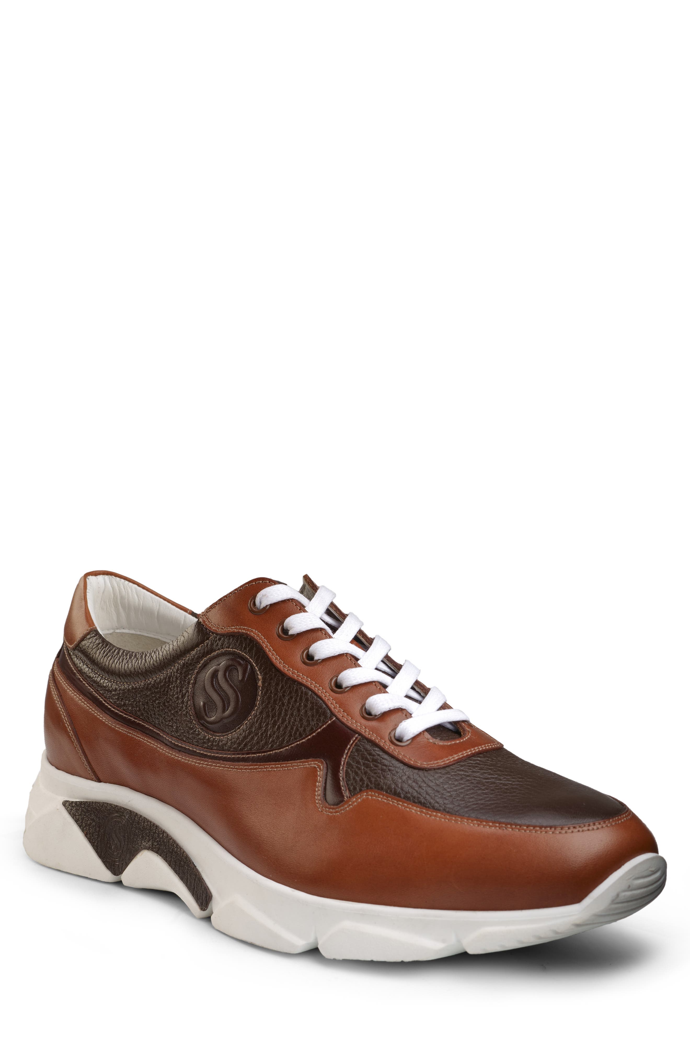 SEPOL Attraente Leather Sneaker, Main, color, 