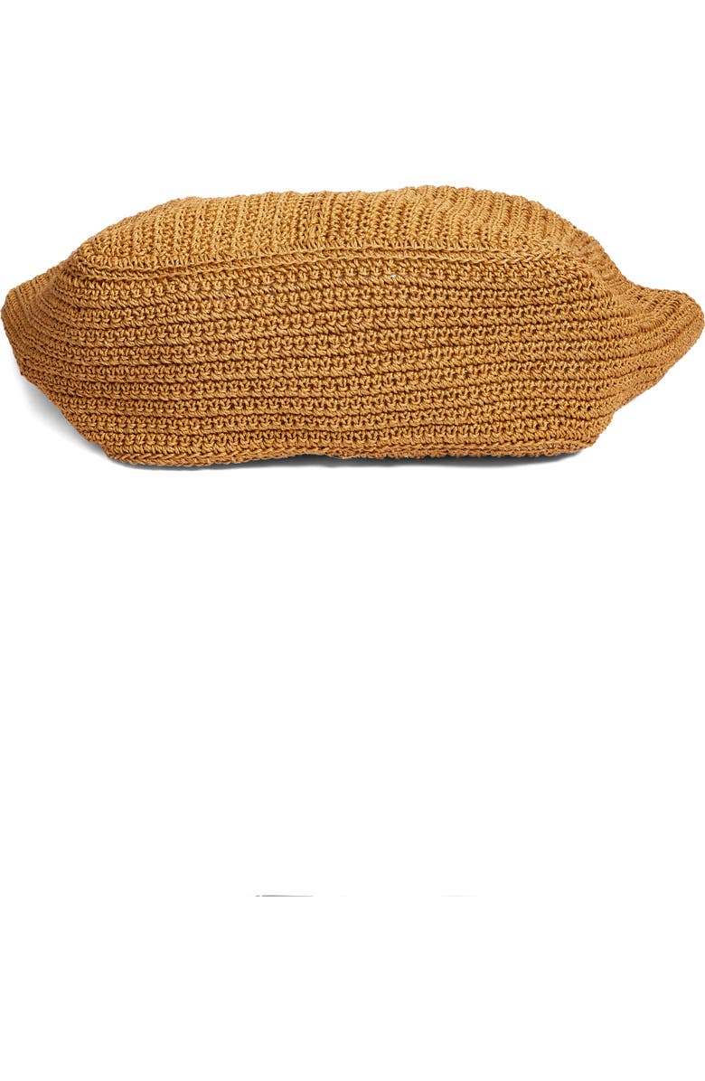 Saint Laurent Le 5 À Bea Woven Tote, Alternate, color, Natural Brown/ Brick