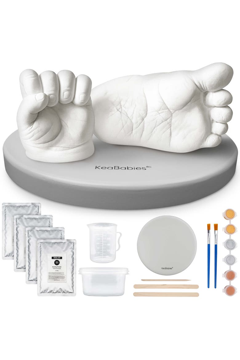 Reve Round Baby Casting Kit for Hand and Foot, Main, color, Cloud Gray