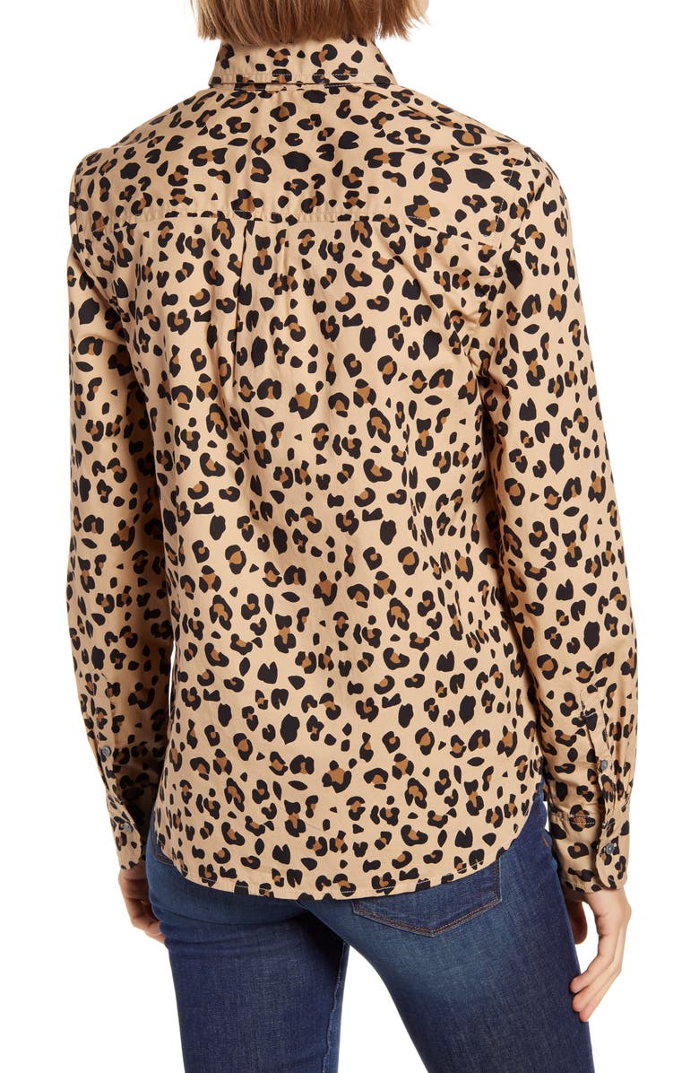 J.Crew Print Cotton Poplin Popover Top, Alternate, color,