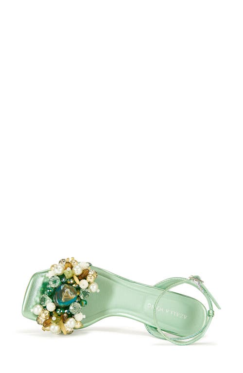 Azalea Wang Candela Ankle Strap Sandal In Green