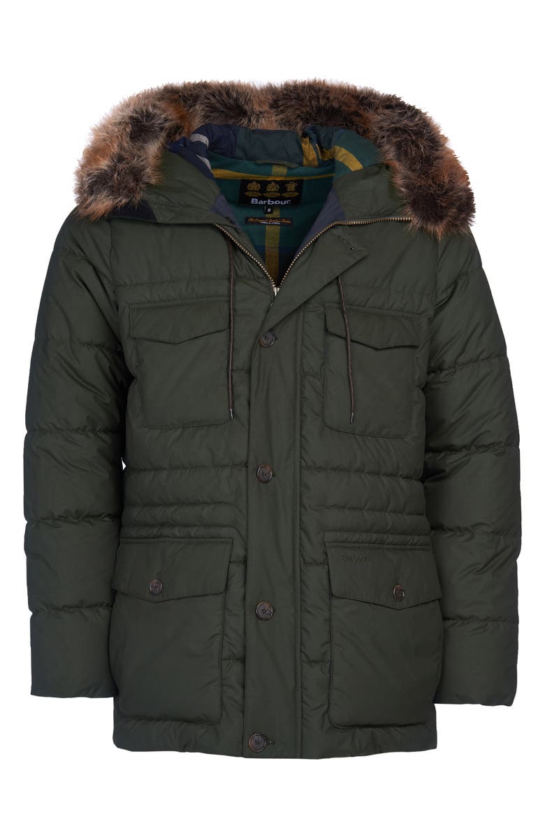 Barbour Sage Quilted Parka, Alternate, color, 