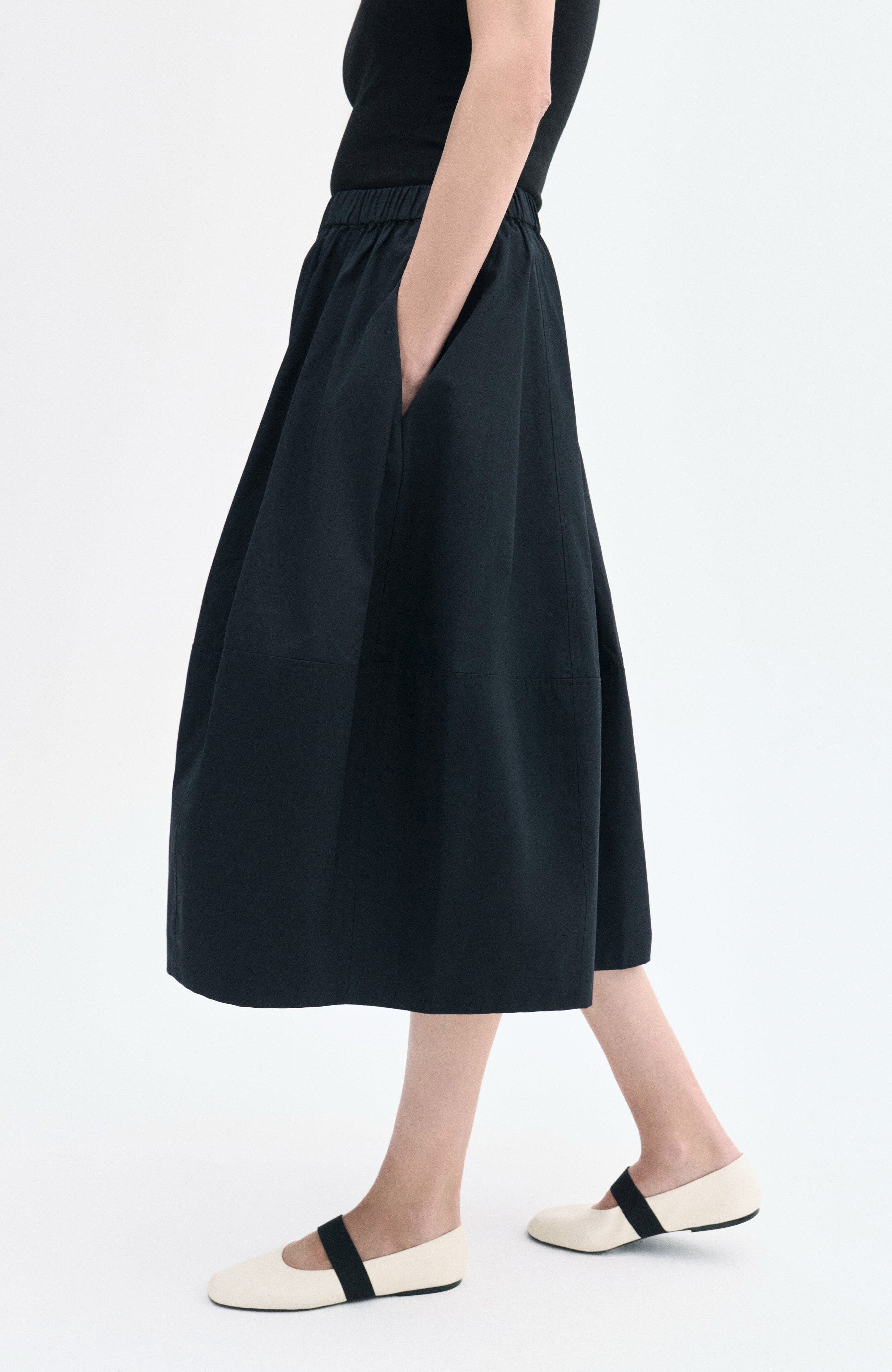 Full Skirt in Cotton Poplin - image 2