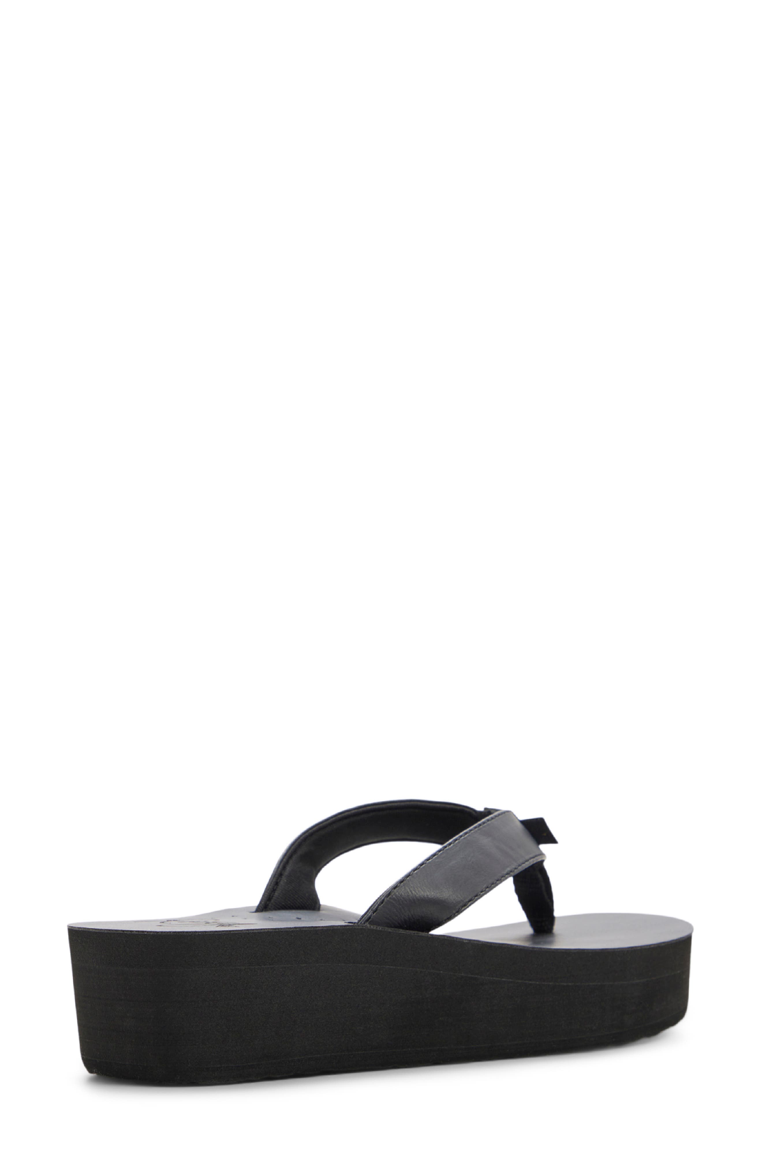 Roxy Melinda Platform Flip Flop, Alternate, color, Black