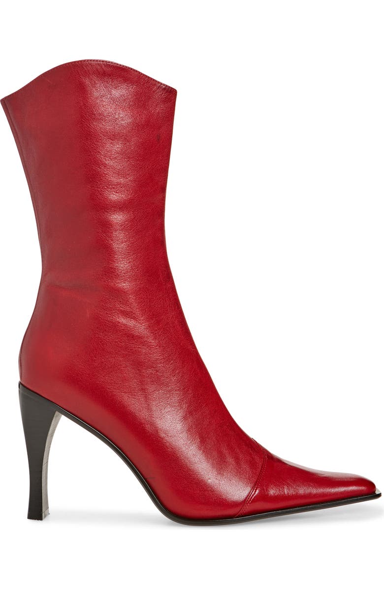 Jeffrey Campbell Be Bold Western Boot, Alternate, color, Red Distressed