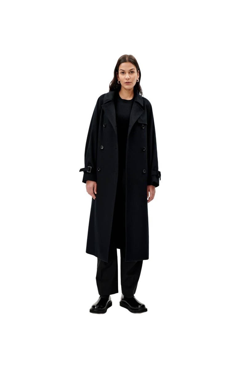 GOBI Mongolian Cashmere Double Breasted Cashmere Trench Coat, Main, color, 