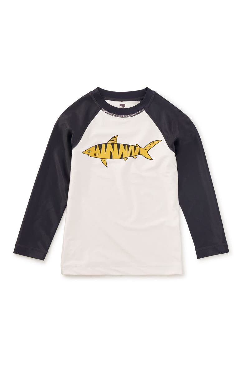 Long Sleeve Graphic Rash Guard, Main, color, Chalk