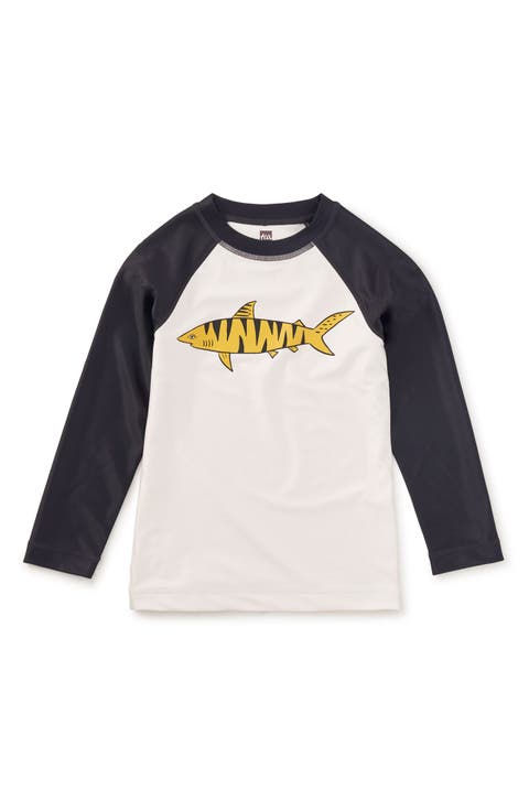 Long Sleeve Graphic Rash Guard (Toddler, Little Kid, Big Kid)