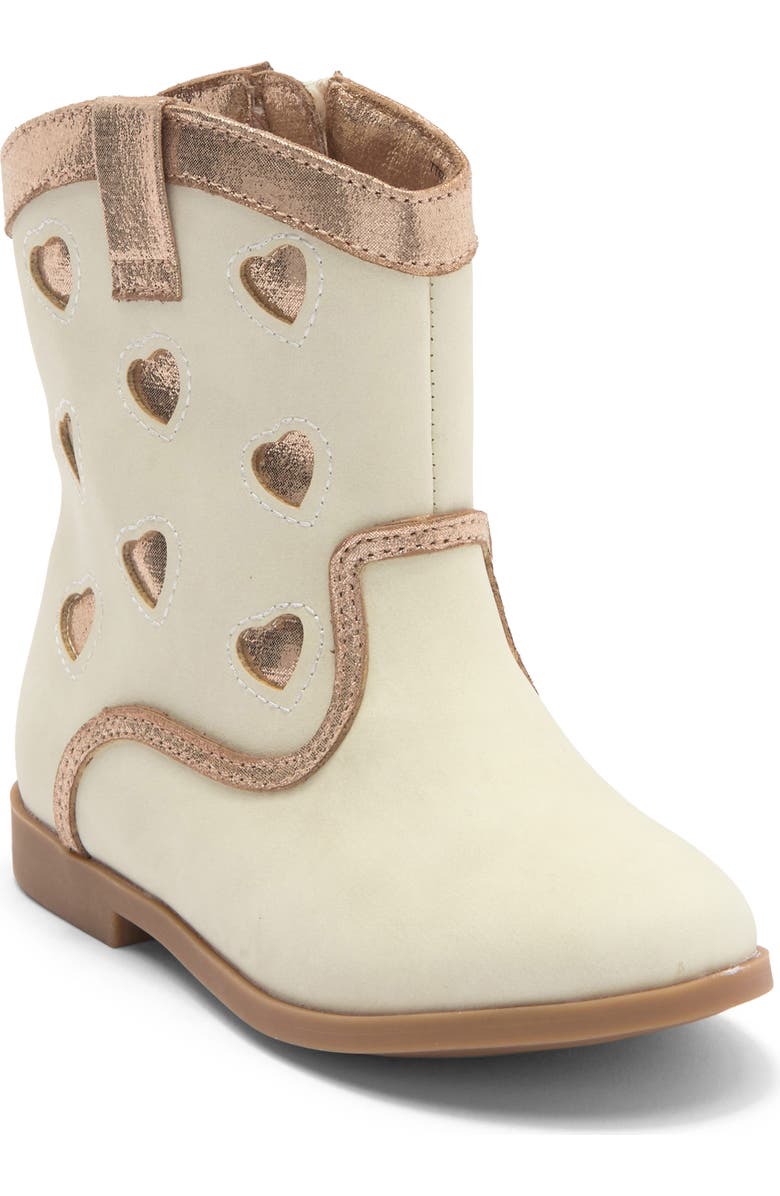 Tucker + Tate Gloria Heart Western Boot, Main, color, Gold Multi
