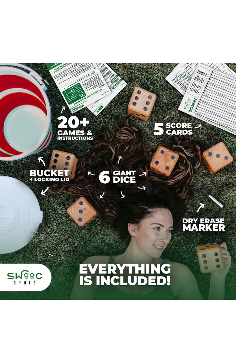 Swooc Games Yardzee, Farkle & 20+ Games - Classic Red Edition, Alternate, color, Red