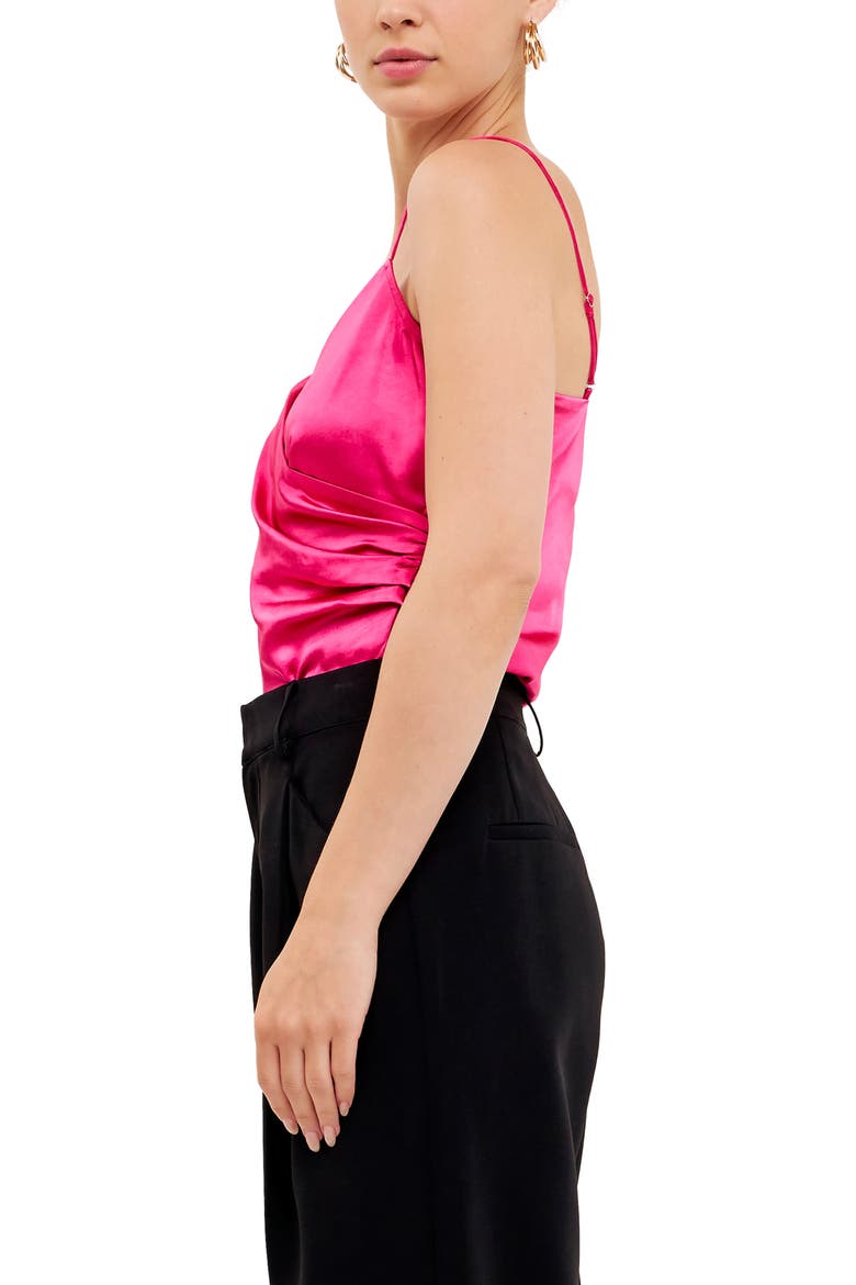 Satin Camisole, Alternate, color, FUCHSIA