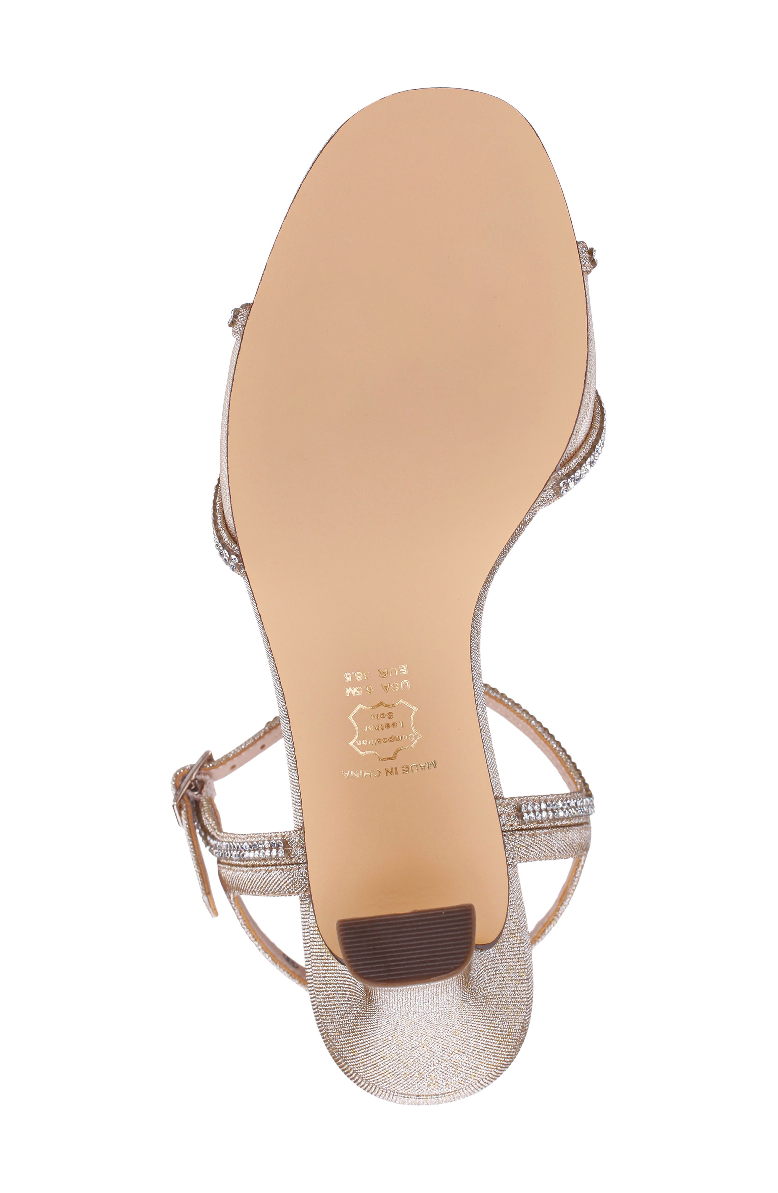 Adela Ankle Strap Sandal, Alternate, color, PLATINO
