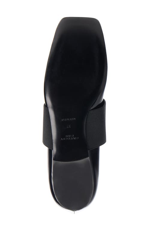 Givenchy Sliced Square Ballerinas In Patent Leather In Black