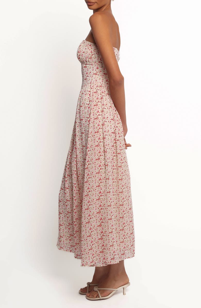 Petal & Pup Jody Strapless Maxi Dress, Alternate, color, Floral