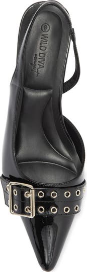 Aura Kitten Heel Slingback Pump