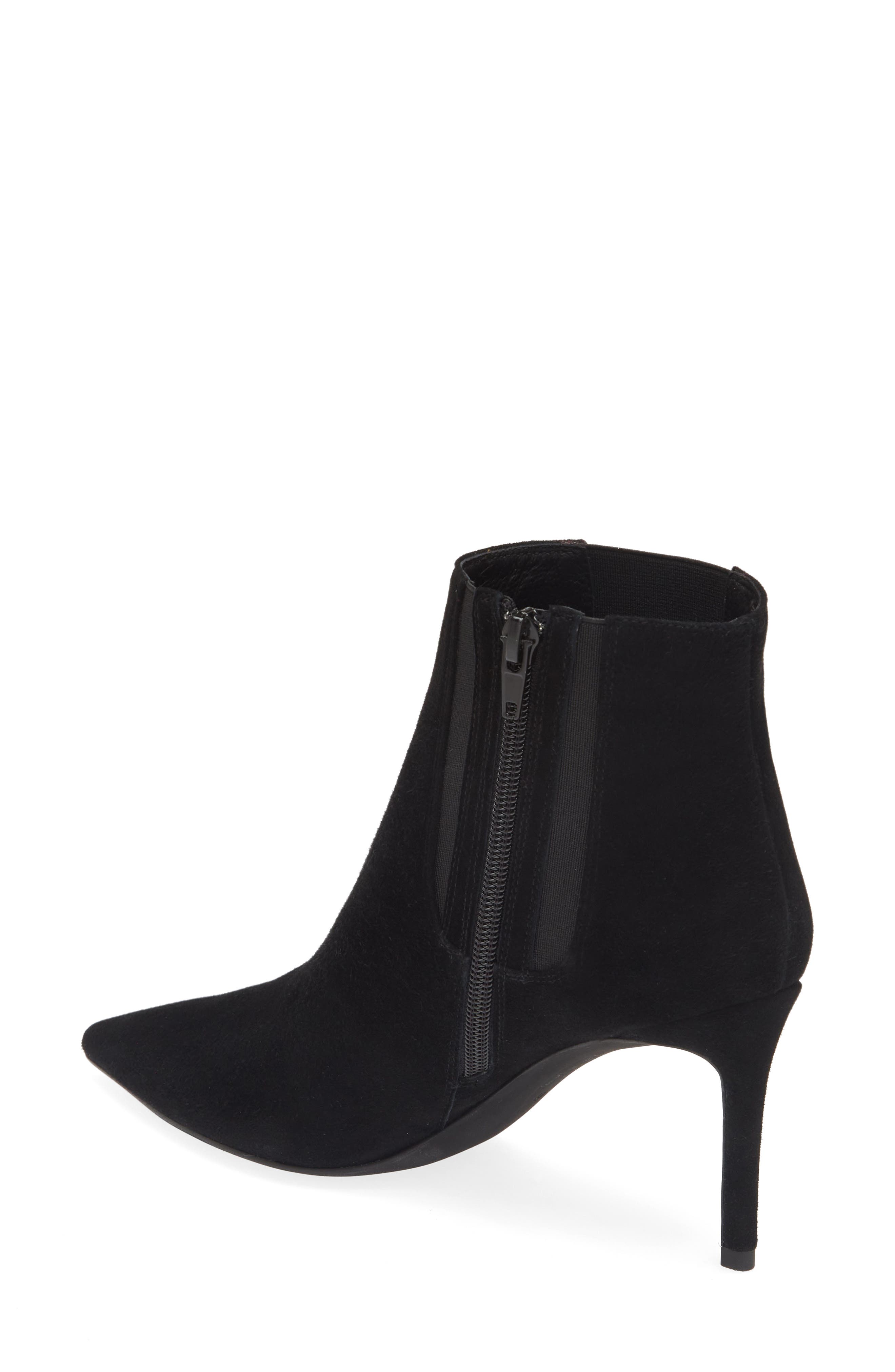Jeffrey Campbell Nixie Pointed Toe Bootie, Alternate, color, Black Suede