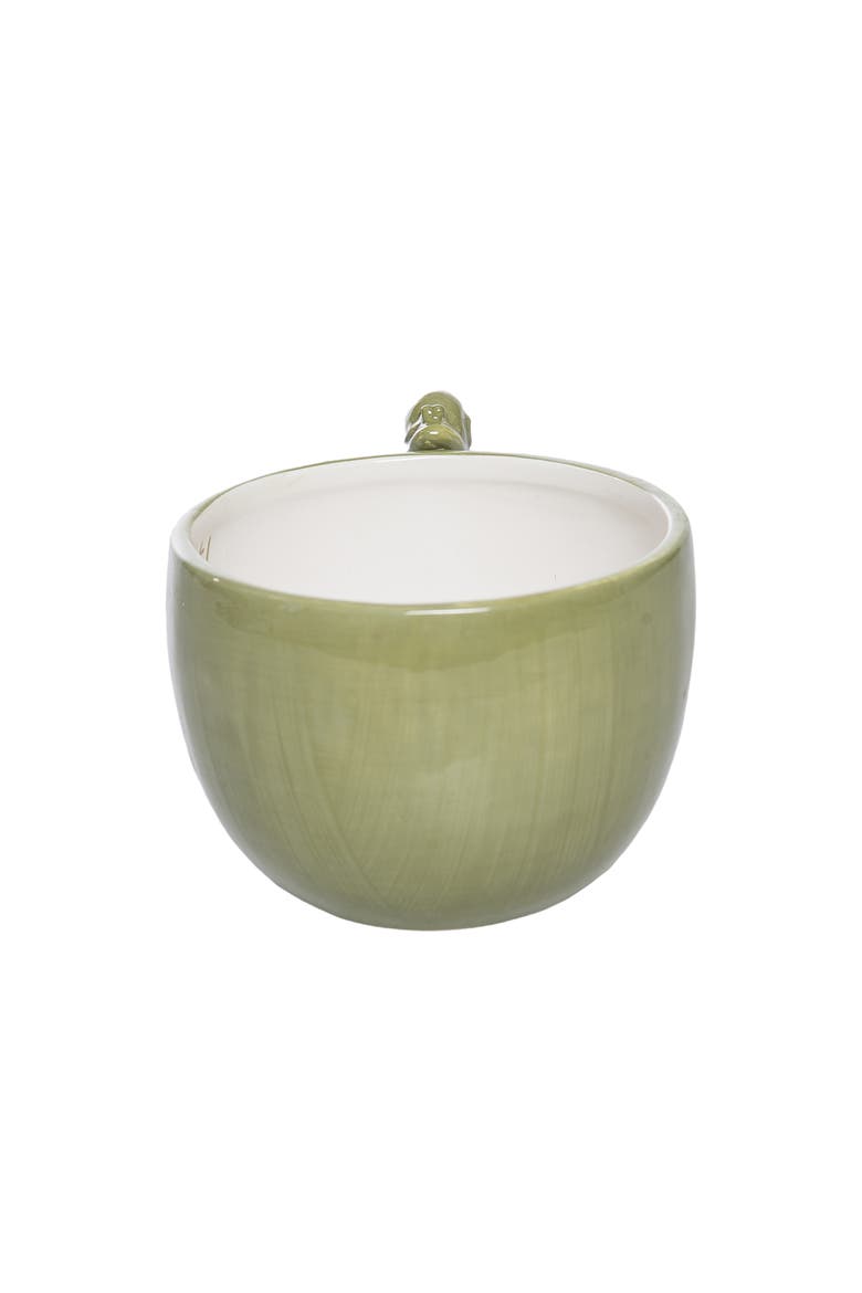 Ceramic Mug with Snail White and Green for Spring Serving and Entertaining, Alternate, color, Green