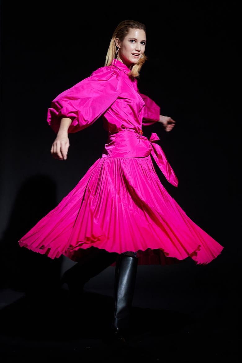 Taffeta Skirt With Bow Tie, Alternate, color, Pink