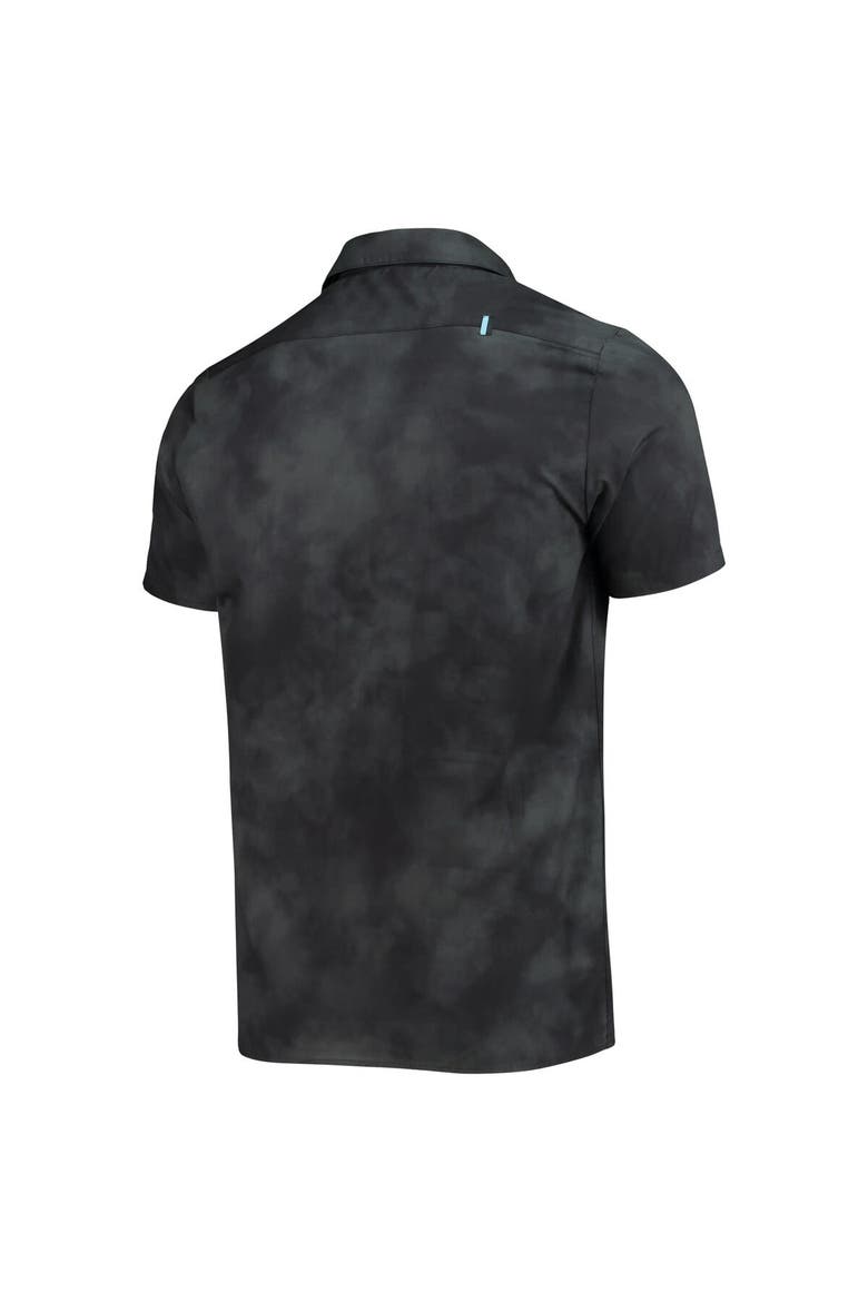 Men's The Wild Collective Black Charlotte FC Abstract Cloud Button-Up Shirt, Alternate, color, Black