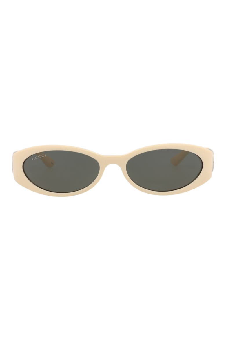54mm Oval Sunglasses, Main, color, IVORY IVORY GREY