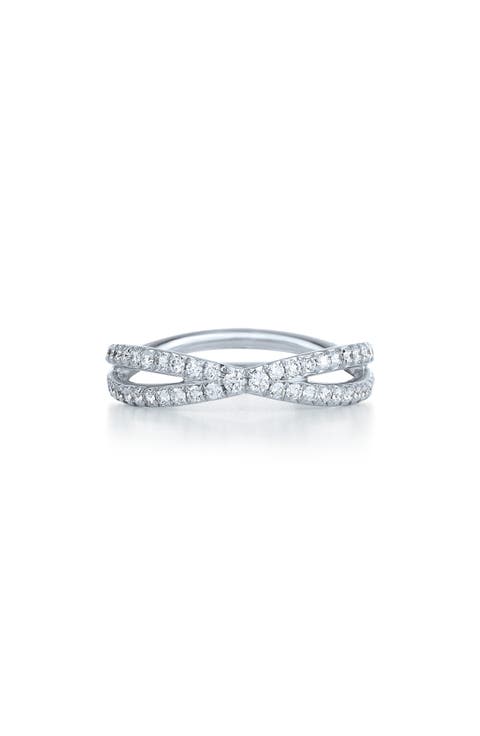 Fidelity Crossover Diamond Band Ring