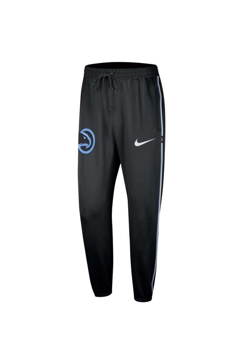 Men's Nike Black Atlanta Hawks 2023/24 City Edition Authentic Showtime Performance Pants, Alternate, color, Black