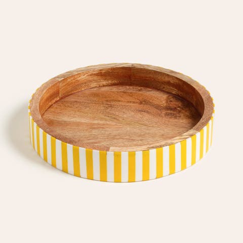 Nohar Mot Wood Tray Curated Decor