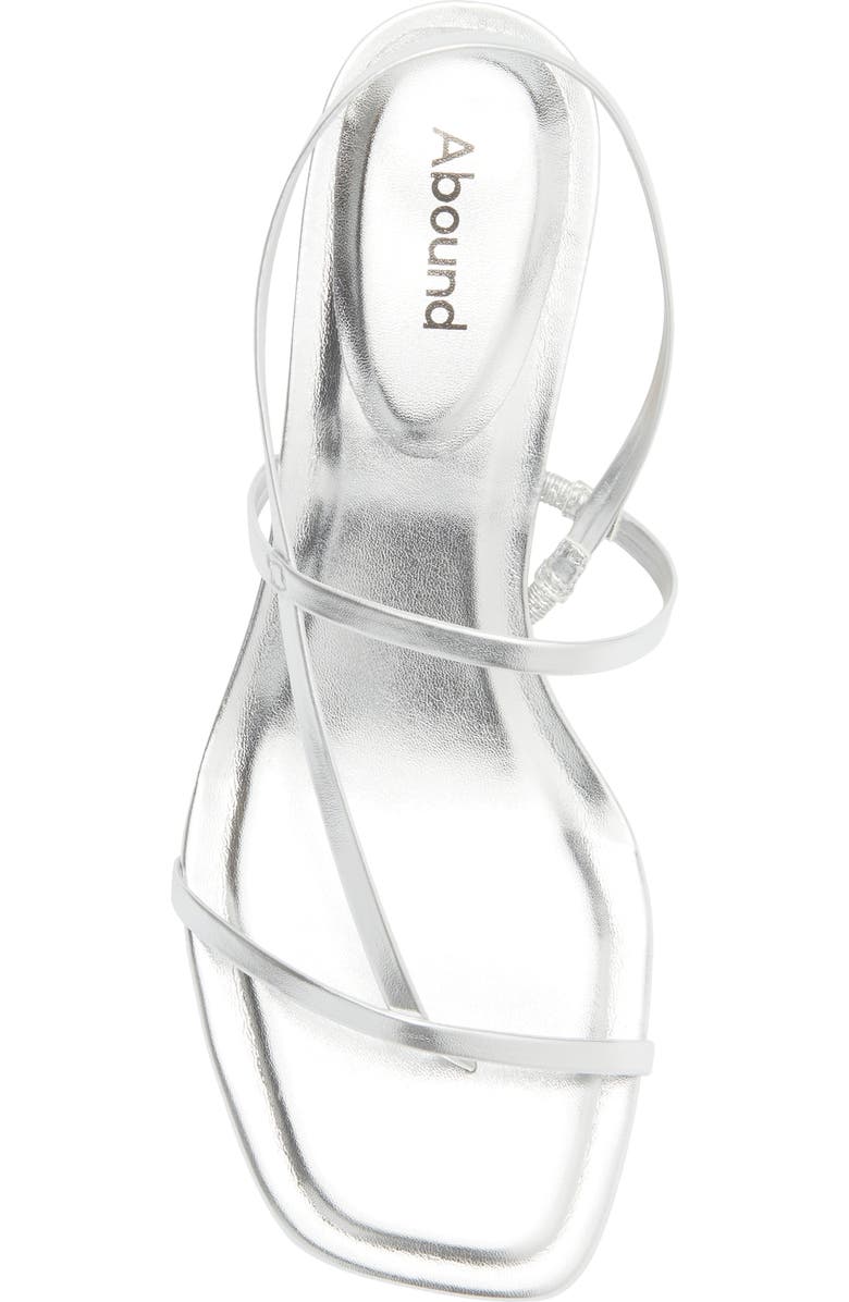 Abound Petra Kitten Heel Sandal, Alternate, color, Silver Metallic
