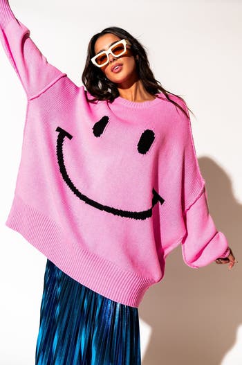 Smile Seratonin Oversize Sweater