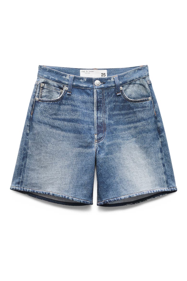 rb Miramar Kaia High Waist Cotton Terry Shorts, Alternate, color, COSMOS