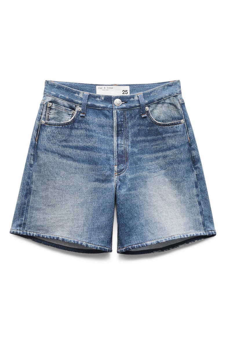 rag & bone Miramar Kaia High Waist Cotton Terry Shorts, Alternate, color, Cosmos