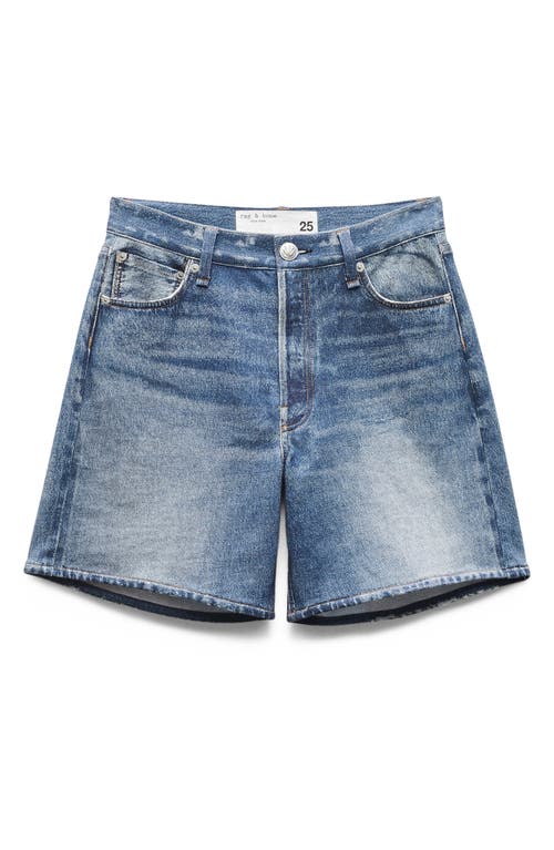 Rag & Bone Miramar Kaia High Waist Cotton Terry Shorts In Cosmos